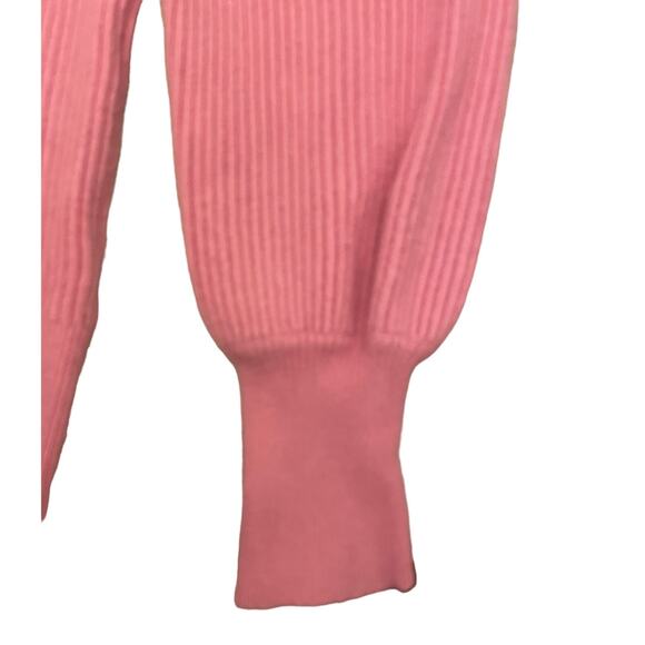 Vici Pink Bubble Over Ribbed Knit Sweater size Small - Picture 5 of 8